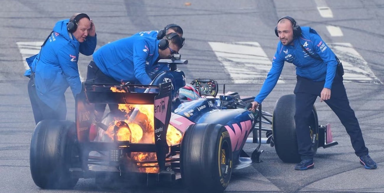 El rugido y las huellas: cómo quedaron el motor y las gomas del Lotus de Colapinto