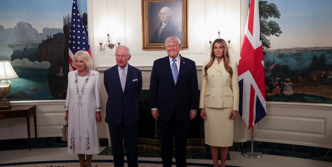 Histórica visita real: Carlos III y Donald Trump "liman asperezas" en Washington