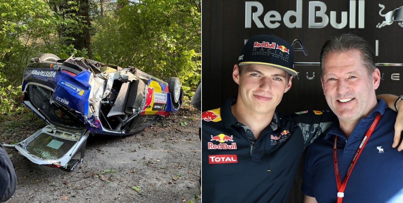 Video: el impactante vuelco del padre de Max Verstappen en un rally en Bélgica
