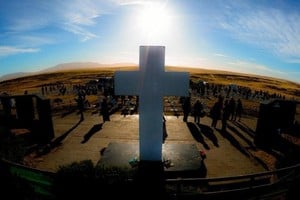 Cementerio de Darwin, en las islas Malvinas.