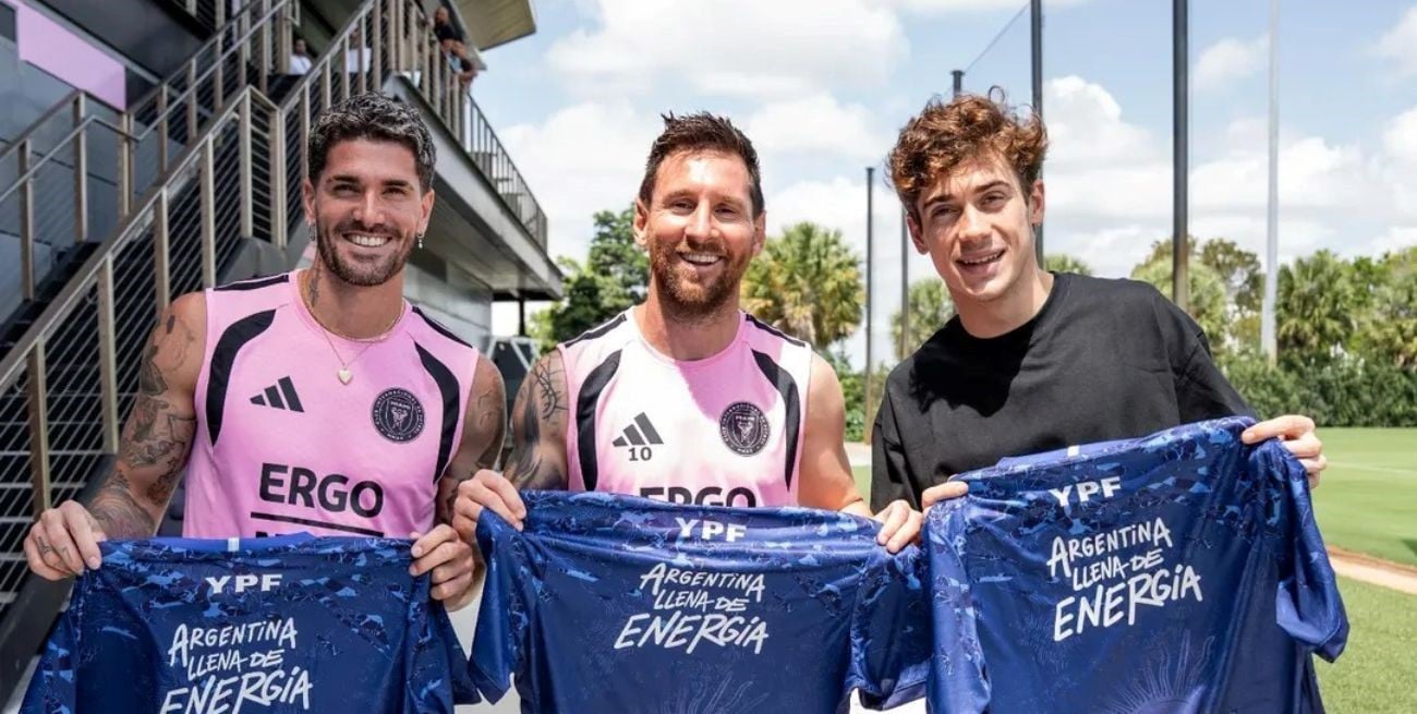 Colapinto conoció a Messi en la previa del Gran Premio de Miami