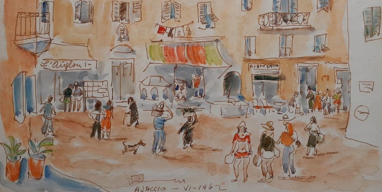 Francia según Puccinelli: cuando el acuarelista miró más allá del litoral
