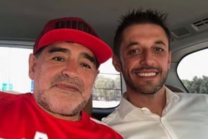 Matías Morla y Diego Maradona.