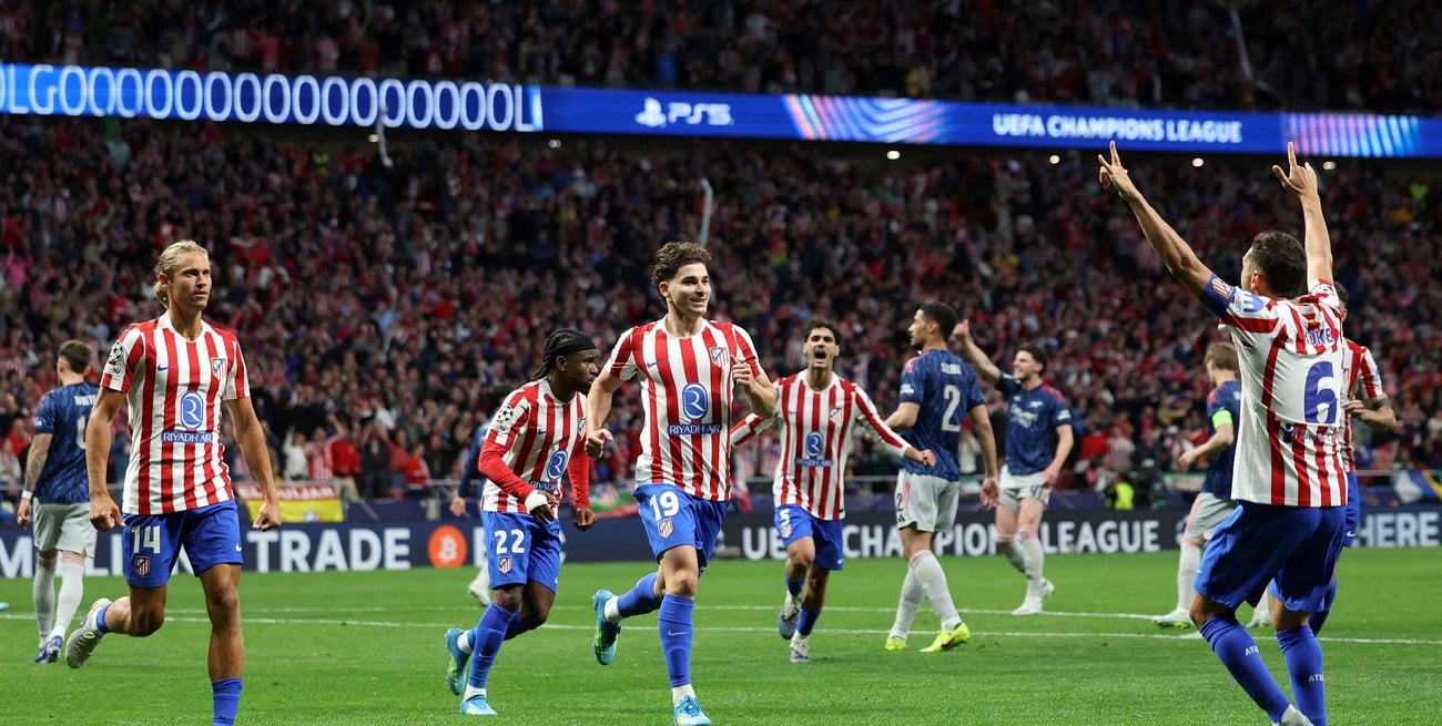 Atlético de Madrid y Arsenal empataron en la ida de las semifinales de la Champions League

