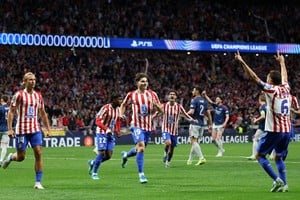 Julián Álvarez festejando su gol. Crédito: REUTERS/Violeta Santos Moura