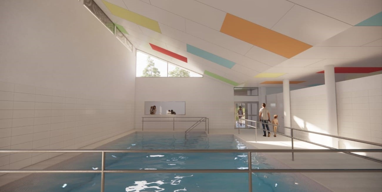 El centro acuático de rehabilitación del Hospital Alassia alcanzó el 70% de ejecución