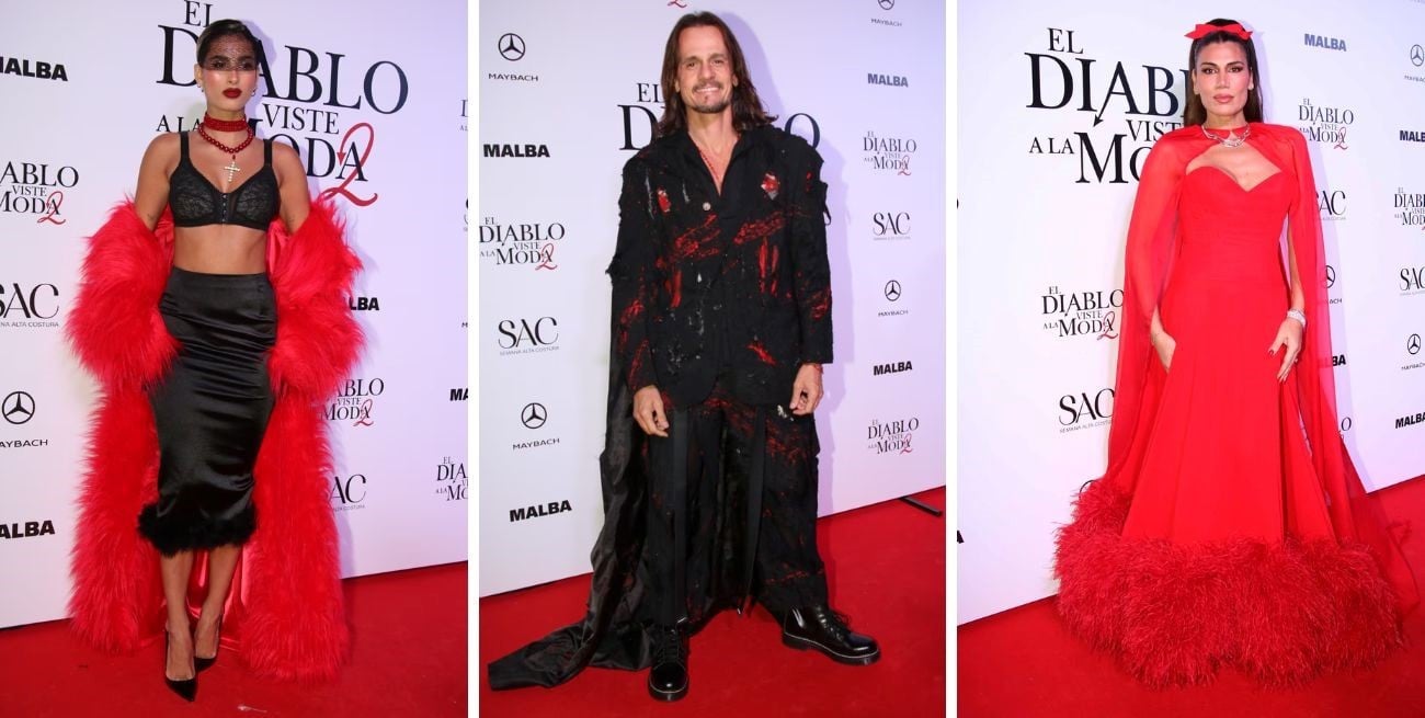 Alfombra roja de lujo: los looks que marcaron la premiere en Argentina de "El Diablo Viste a la Moda 2"