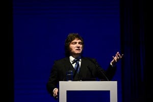 Javier Milei, presidente de la Nación, este miércoles por la noche. Crédito: REUTERS/Pedro Lázaro Fernández