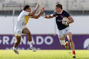 Gino Dicapua, seguramente será uno de los wingers titulares ante Pampas. Foto: Caique Coufal / Gaspafotos / Super Rugby Américas