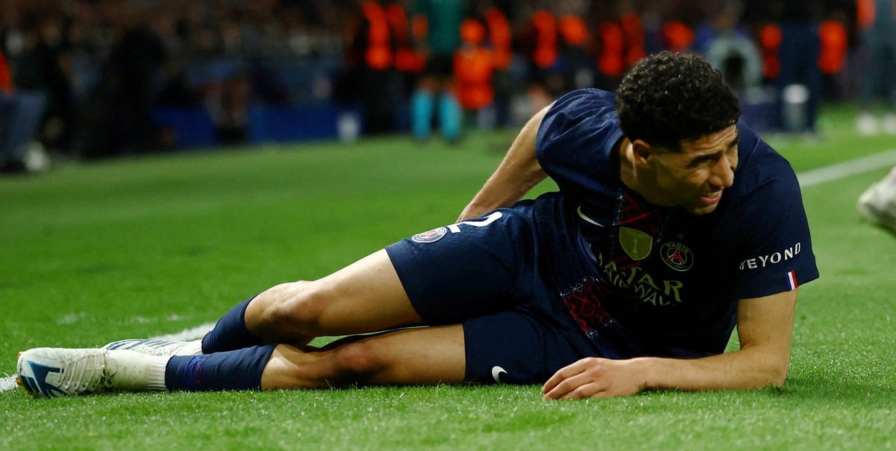 Hakimi sufrió una lesión muscular y quedó pendiente de su evolución rumbo al Mundial
