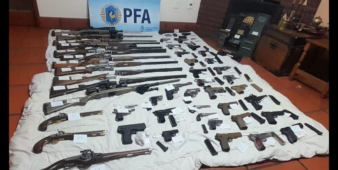 Megaoperativo con impacto en Santa Fe: desbaratan una red internacional de tráfico de armas