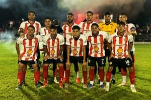 Colón SJ y su empate ante Sanjustino. Foto: Gentileza