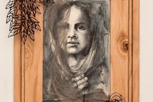 “Lo que el alma recuerda”, obra de Cecilia Paván. Técnica mixta sobre grafito, tintas.