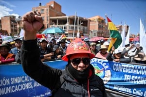 La COB realizó una marcha en El Alto. Reuters.