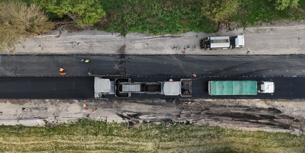 Avanza la reconstrucción de la Ruta N° 25, entre Ricardone y San Lorenzo