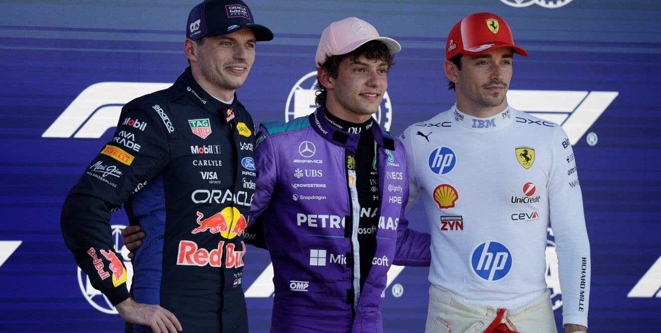 Antonelli voló en Miami y se quedó con la pole por delante de Verstappen y Leclerc
