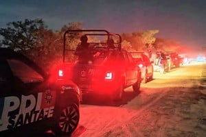 Distintas fuerzas policiales participaron del operativo. Foto: El Litoral