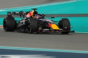 Verstappen, entre el error y la advertencia en Miami. Credito: Sam Navarro-Imagn Images