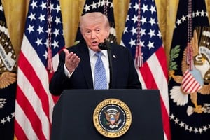 El presidente de Estados Unidos endureció su discurso en plena escalada por el estrecho de Ormuz y lanzó una de sus advertencias más extremas contra Teherán. Foto: REUTERS / Kylie Cooper.