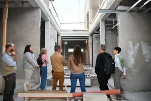 Con visitas técnicas, evalúan el progreso del hospital en construcción en Sunchales