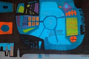 Fragmento "Símbolos para una noche mágica" de Domingo Sahda. 
Foto: Arte de la Argentina