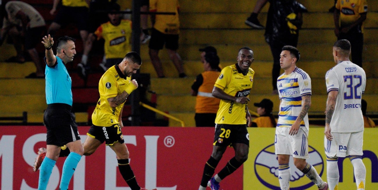 Boca perdió con Barcelona de Ecuador y complicó su clasificación en la Copa Libertadores