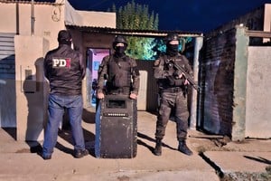 El allanamiento se realizó el 30 de abril en el barrio Reyes. Foto: Prensa PDI