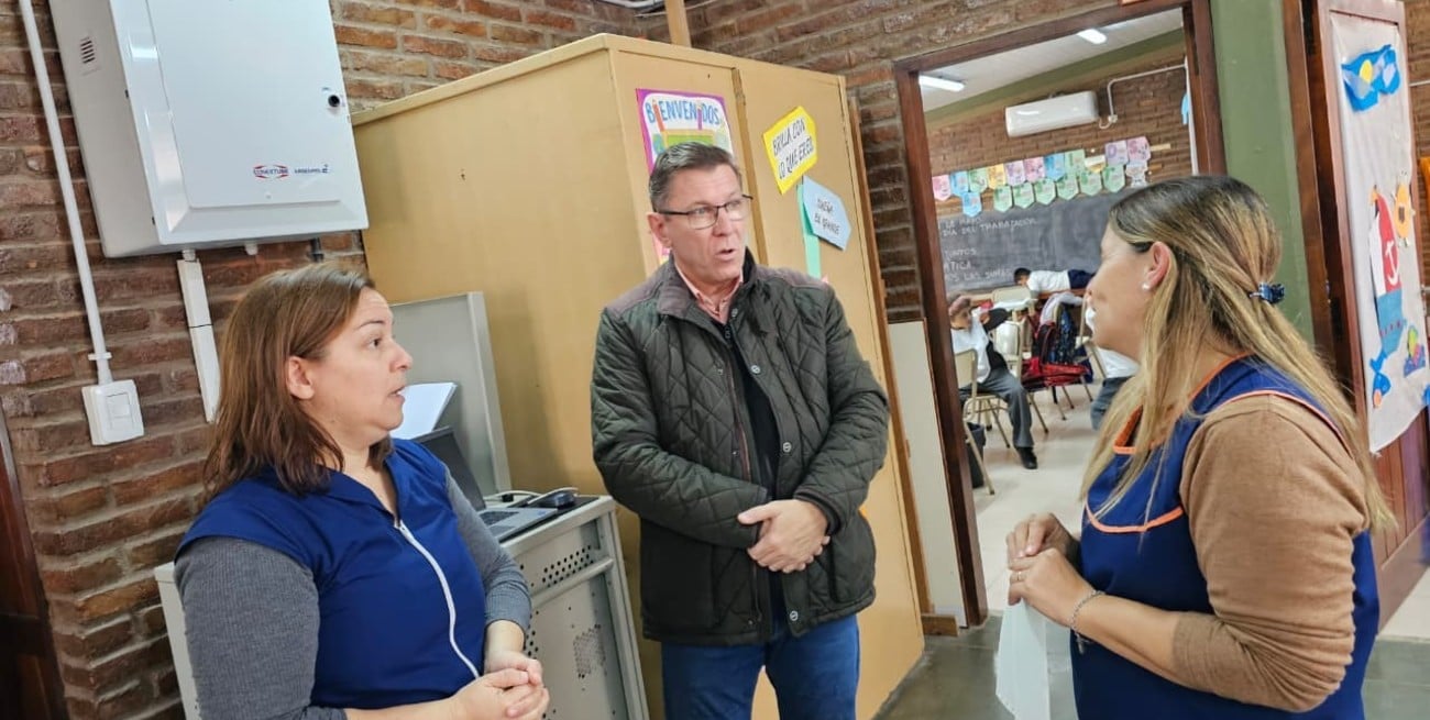 Infraestructura escolar en agenda: Borla supervisa avances en establecimientos de San Justo