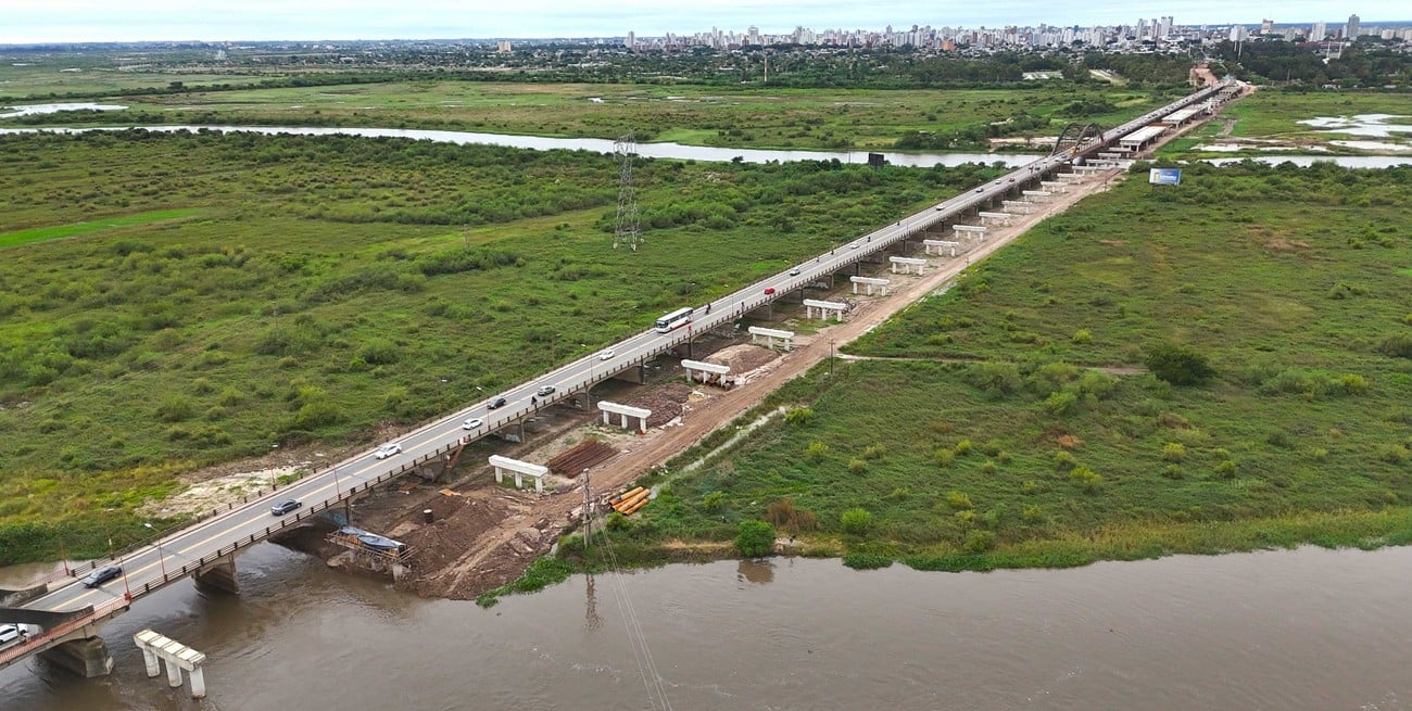 De vigas, pilotes, columnas y tableros: la obra del nuevo Puente Carretero llegó al 40%