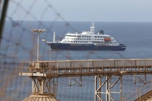 El crucero holandés MV Hondius. Xinhua.