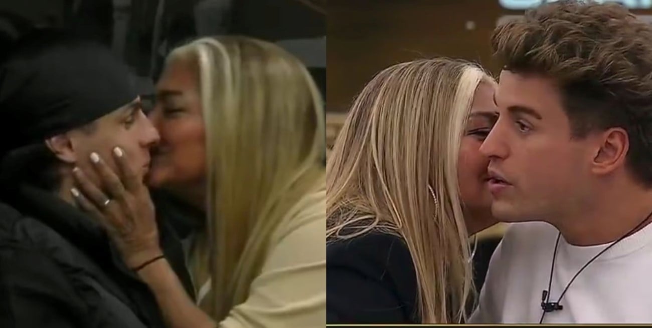 Gladys La Bomba Tucumana a los besos con dos participantes de Gran Hermano