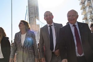 Mónica Fein, Pablo Javkin y el recordado Miguel Lifschitz.