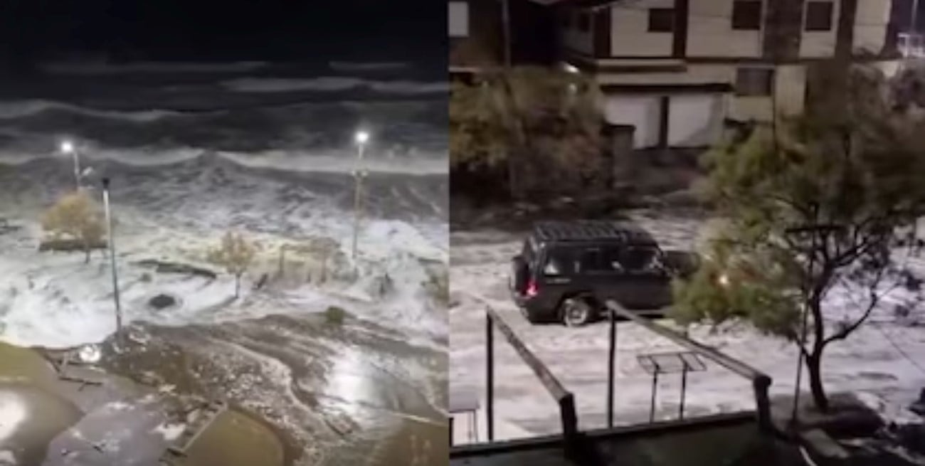 Temporal en la Costa Atlántica: inundaciones, evacuados y rutas cortadas