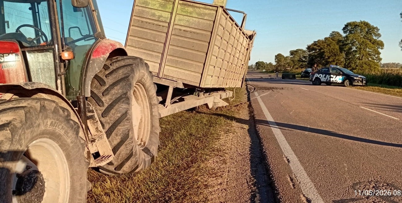 Choque en Ruta 280S: una persona murió tras colisionar contra un tractor con acoplado

