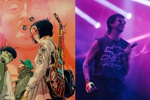 Las identidades animadas de la banda encabezada por Damon Albarn, y Julian Casablancas, referente de los neoyorquinos. Fotos: Gentileza Gorillaz / Aloysius Lim