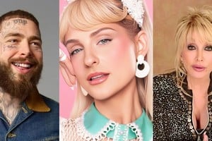Post Malone, Meghan Trainor y la histórica Dolly Parton debieron cancelar fechas o tramos de sus giras. Fotos: Gentileza IMDB / Spotify / Wikipedia