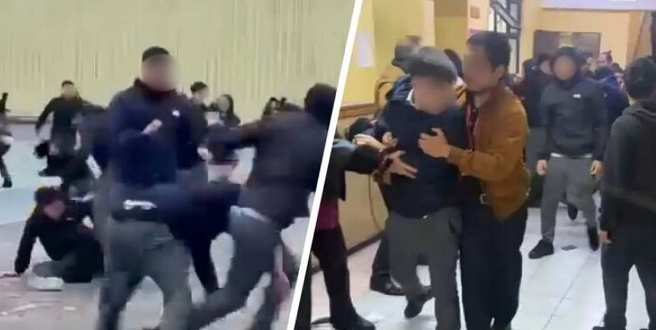 Varios docentes resultaron heridos durante una batalla campal en una escuela secundaria de Chile