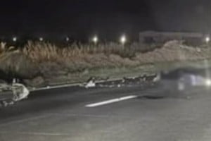 La víctima cayó sobre el asfalto y fue atropellada posteriormente por dos camionetas