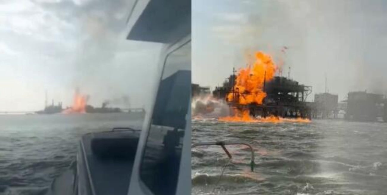 Incendio y explosión en plataforma de gas de Venezuela: hay seis heridos