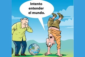 Vivimos en un mundo trastocado y dado vuelta. Como el mundo del revés, "donde nada el pájaro y vuela el pez".