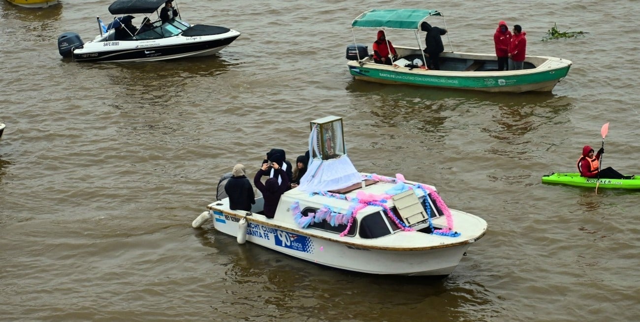 En imágenes: así fue la 3° Procesión Náutica de la Virgen de Guadalupe