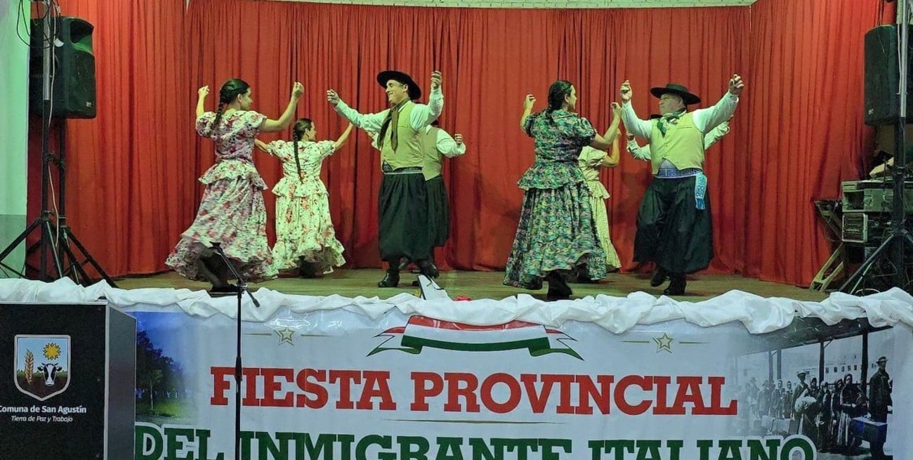 Con gastronomía, música y danzas, San Agustín celebrará la Fiesta Provincial del Inmigrante Italiano