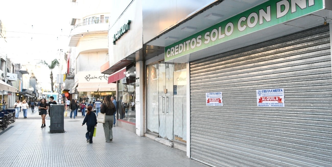 Calle San Martín concentra más del 10% de los locales comerciales vacíos de Santa Fe
