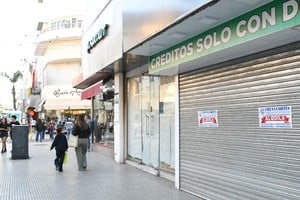 Con 96 locales vacíos, calle San Martín llega al 15,2%, dos puntos más que el promedio de la ciudad. Foto: Guillermo Di Salvatore