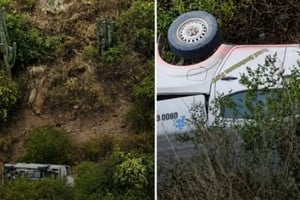 Ccayó cerca de 30 metros por un barranco