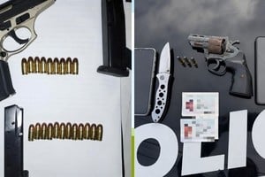 Incautan armas, droga y dinero en efectivo en Rosario. Foto: Gentileza