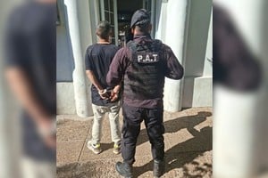 El hombre fue arrestados por amenazas y resistencia a la autoridad. Foto: El Litoral