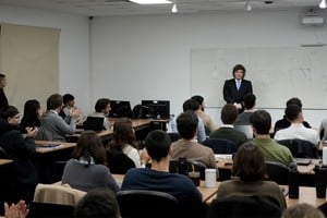El Presidente expuso ante alumnos de la materia Macroeconomía Avanzada