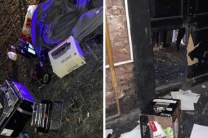Robo y destrozos en un bar de barrio Candioti. Foto: Gentileza