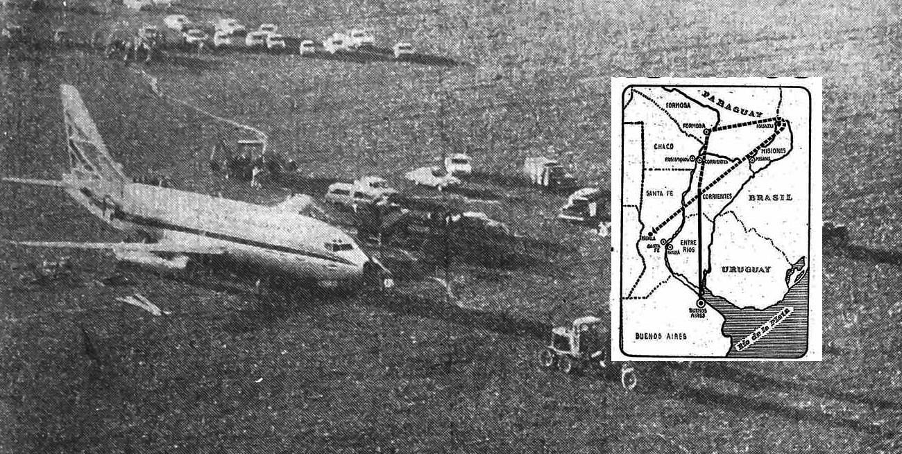 Cómo fue el itinerario del avión secuestrado por Montoneros que terminó en un campo santafesino